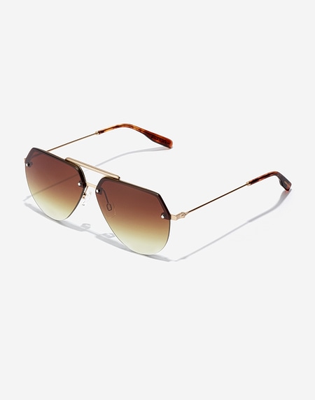 Sunglasses Hawkers COOPER - GOLD SMOKY BROWN