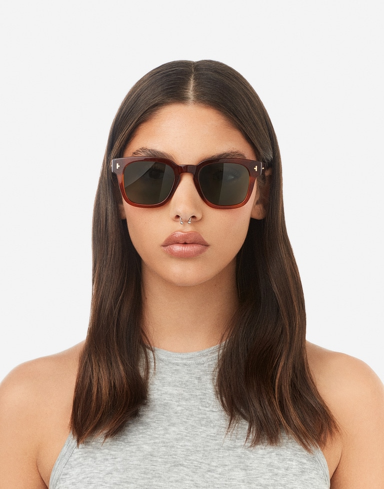 Sunglasses Hawkers STACK - PAPRIKA TURQUOISE ECO
