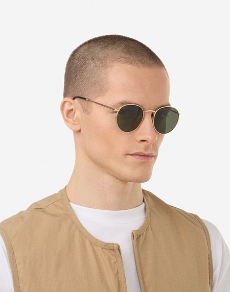 Sunglasses Hawkers MOMA MIDTOWN - POLARIZED GOLD GREEN