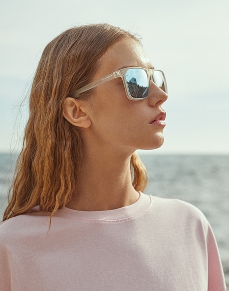 Sunglasses HAWKERS HORIZON - POLARIZED WHITE BLUE CHROME