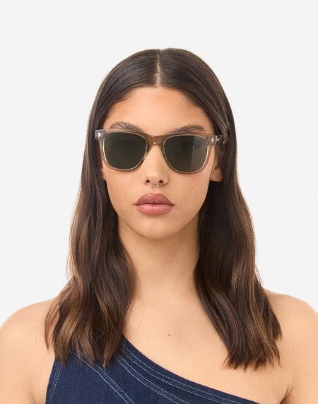 Sunglasses Hawkers ONE PAIR - POLARIZED BEIGE ALLIGATOR ECO