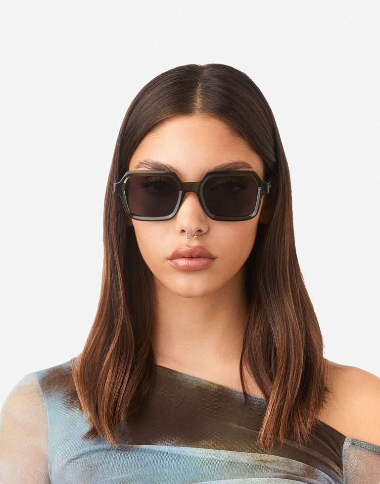 Nos Lunettes de Soleil Hawkers MINIMAL MAX - SAGE GREEN DARK