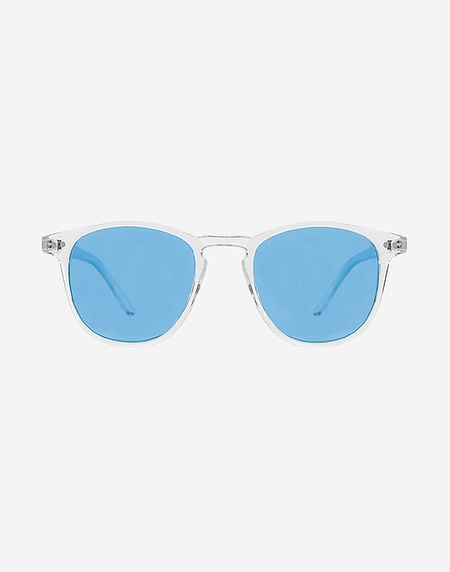 Sunglasses Northweek WALL BRIGHT WHITE - TRANSPARENT BLUE POLARIZED