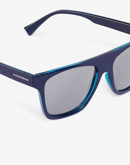 Lentes de sol Hawkers NAVY BLUE - CHROME ONE LS FLAT TOP