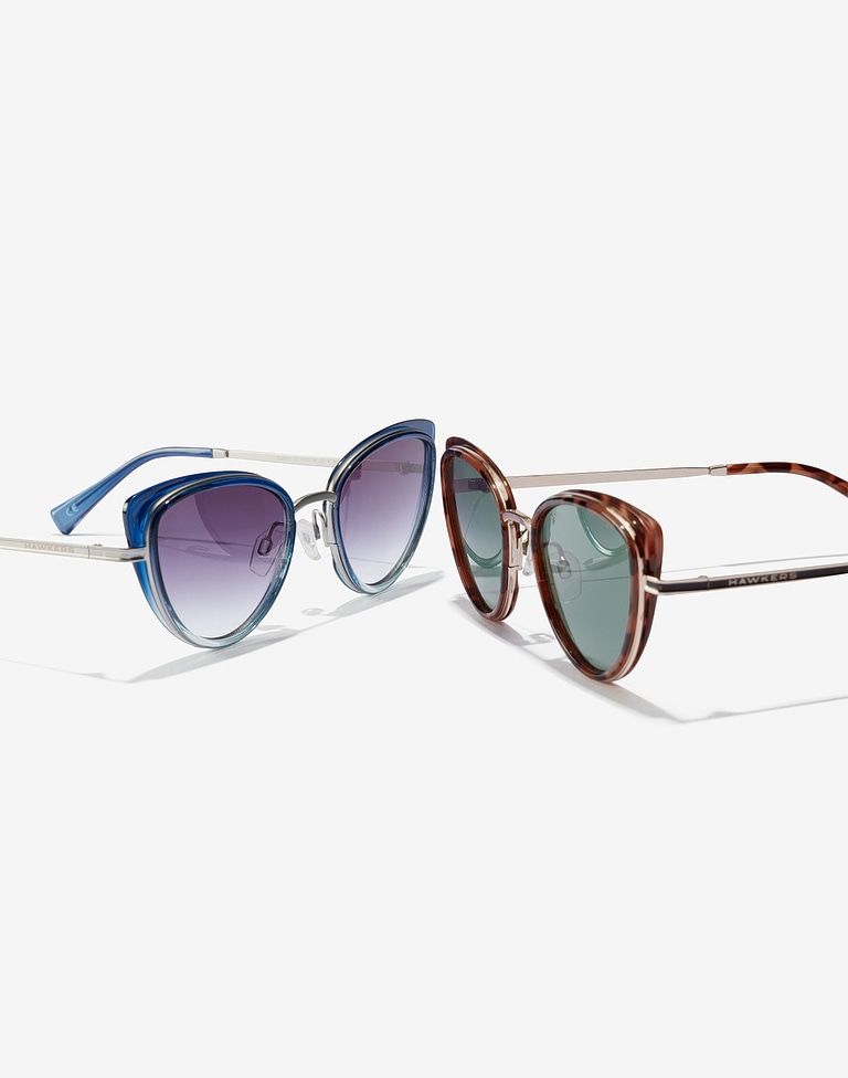 Sunglasses Hawkers CAREY GREEN BOTTLE FELINE