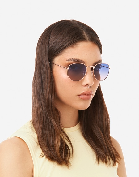 Hawkers, Ochelari De Soare Unisex Rotunzi Polarizati Sixgon Drive Auriu Negru 50 22 145 Hsdr22demp 50 22 145