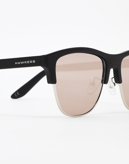 Sunglasses Hawkers DIAMOND BLACK - ROSE GOLD CLASSIC FLAT
