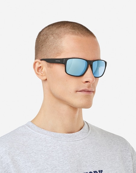 Sonnenbrille Hawkers FASTER RAW - BLACK BLUE CHROME