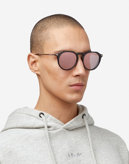 Sunglasses Hawkers WARWICK CROSSWALK - BLACK ROSE GOLD
