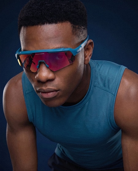 sports sunglasses HAWKERS BLAZE - TEAL RUBY