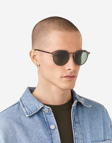 Nos Lunettes de Soleil Hawkers WARWICK METAL - GUN METAL ALLIGATOR