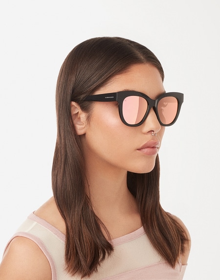 Oculos de sol Hawkers AUDREY RAW - POLARIZED BLACK ROSE GOLD