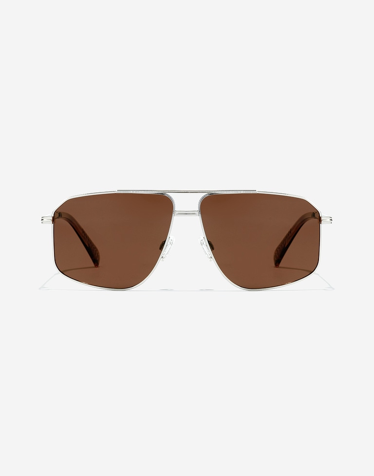 Nos Lunettes de Soleil Hawkers POKER - POLARIZED SILVER BROWN