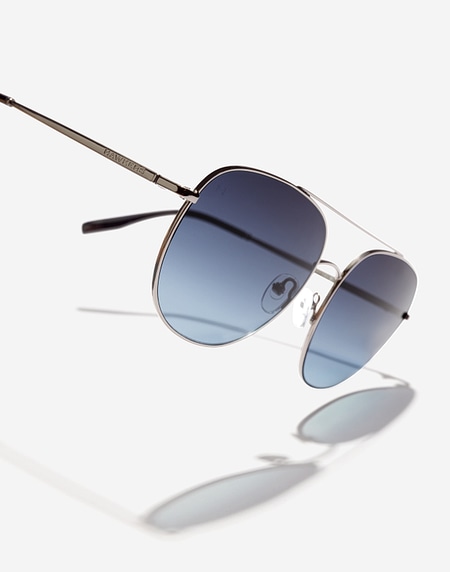 Nos Lunettes de Soleil Hawkers SWAG - GUN METAL BLUE DENIM