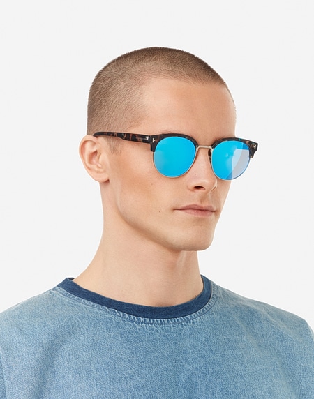 Sunglasses Hawkers NEW CLASSIC ROUNDED - POLARIZED BLUE