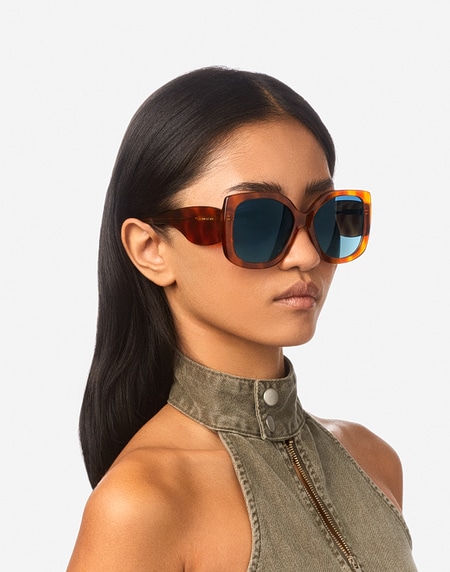 Sunglasses Hawkers FERVOR - SAND HAVANA BLUE