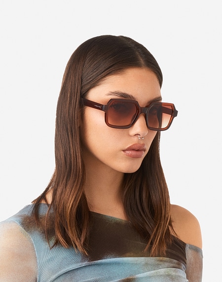 Sunglasses Hawkers MINIMAL MAX - BROWN TERRACOTA
