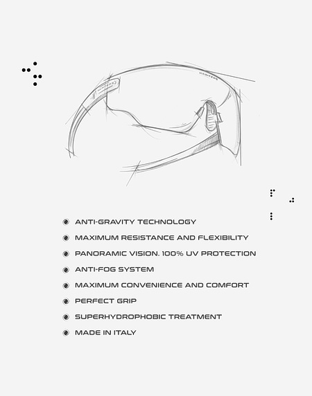 sports sunglasses Hawkers SPEED - TRANSPARENT CHROME