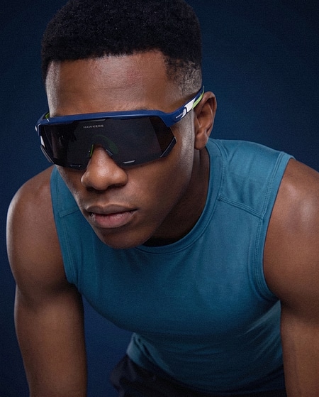 sports sunglasses HAWKERS PADEL - SPACE BLUE DARK