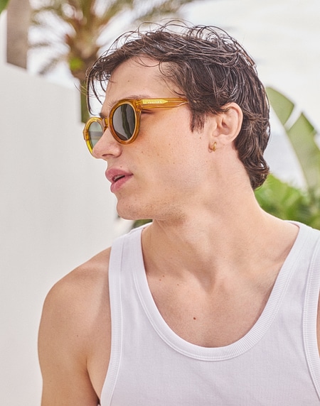 Sunglasses HAWKERS BORN - POLARIZED YELLOW ALLIGATOR