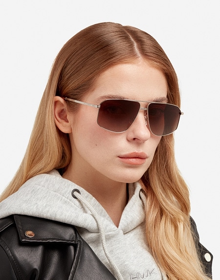 Sonnenbrille Hawkers POKER - POLARIZED SILVER BROWN