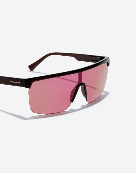Nos Lunettes de Soleil Hawkers POLAR - CRYSTAL BLACK FUCSIA