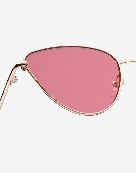 Nos Lunettes de Soleil Hawkers GOLD - LIGHT RED ROUNDED LOLITA