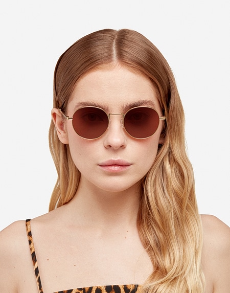 Sunglasses Hawkers MOMA - POLARIZED GOLD HAVANA
