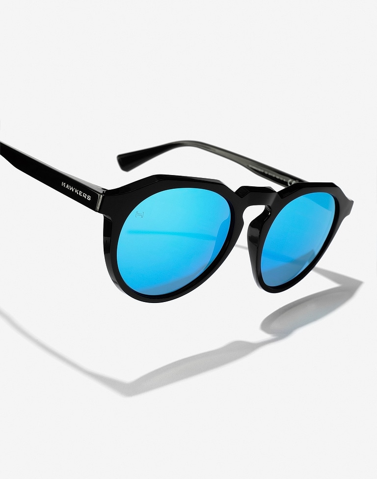 Occhiali da sole Hawkers WARWICK RAW - BLACK CLEAR BLUE
