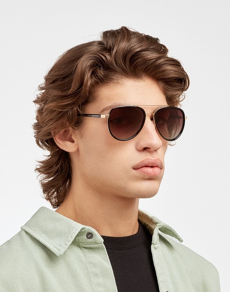 Lentes de sol Hawkers EAGLE - POLARIZED BLACK BROWN