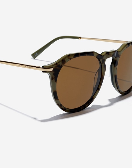 Sunglasses Hawkers WARWICK CROSSWALK - HAVANA GREEN OLIVE