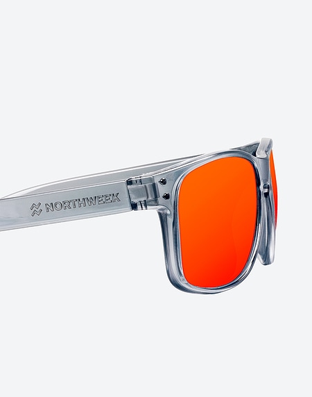 Lentes de sol Northweek BOLD BRIGHT GREY - RED POLARIZED