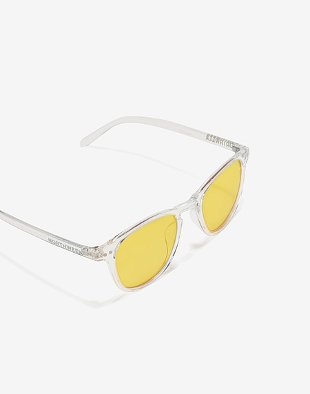 Sunglasses Northweek WALL BRIGHT WHITE - TRANSPARENT YELLOW POLARIZED