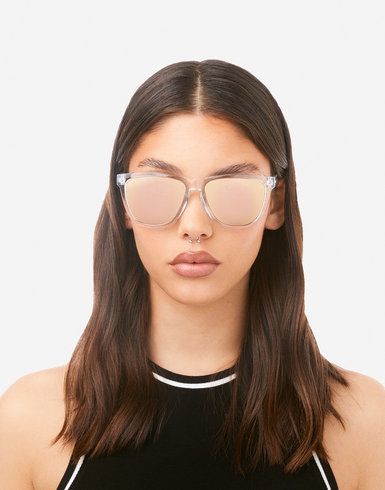Sunglasses Hawkers ONE RAW - POLARIZED AIR ROSE GOLD