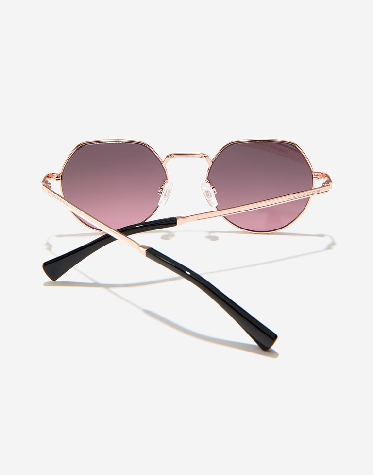 Nos Lunettes de Soleil Hawkers AURA - ROSE GOLD BLACK TO PINK