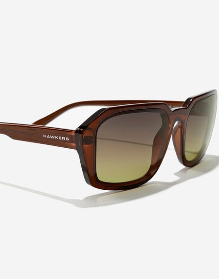 Sunglasses HAWKERS STRATOS - DARK BROWN MOSS ECO