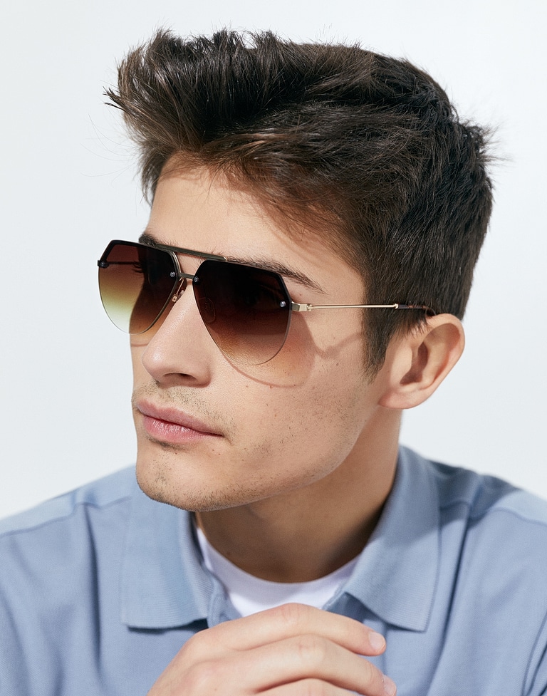 Sunglasses Hawkers COOPER - GOLD SMOKY BROWN