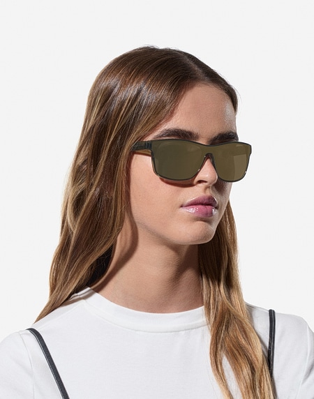 Nos Lunettes de Soleil Hawkers ONE VENM XS - DARK GREEN BEIGE