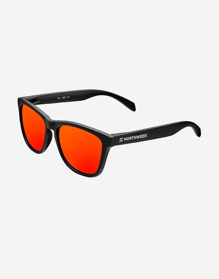 Sunglasses Northweek REGULAR MATTE BLACK - RED POLARIZED