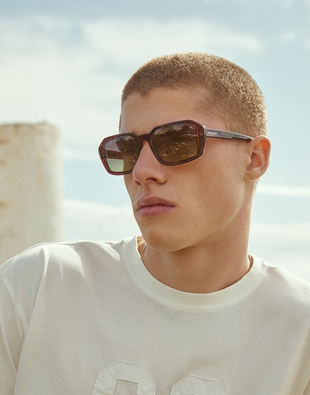 Sunglasses HAWKERS STRATOS - DARK BROWN MOSS ECO