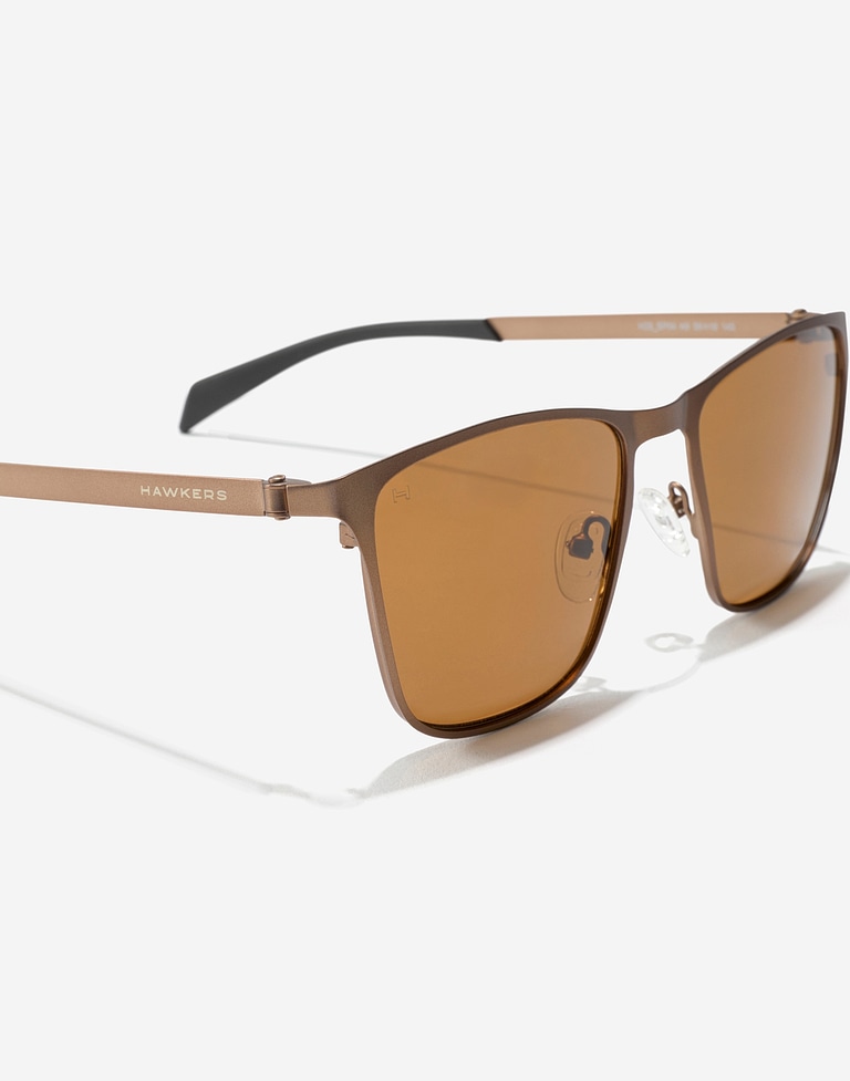 Nos Lunettes de Soleil Hawkers ONE FLEX - METALLIC BROWN COFFEE