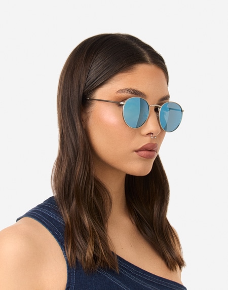 Sunglasses Hawkers MOMA MIDTOWN - POLARIZED SILVER CHROME