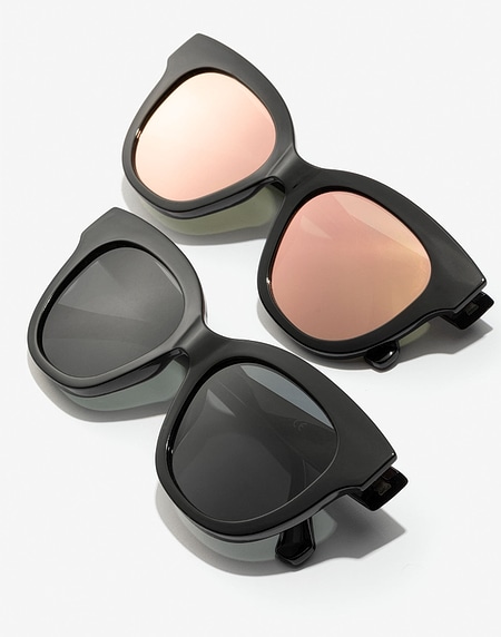 Sunglasses Hawkers BLACK ROSE GOLD AUDREY