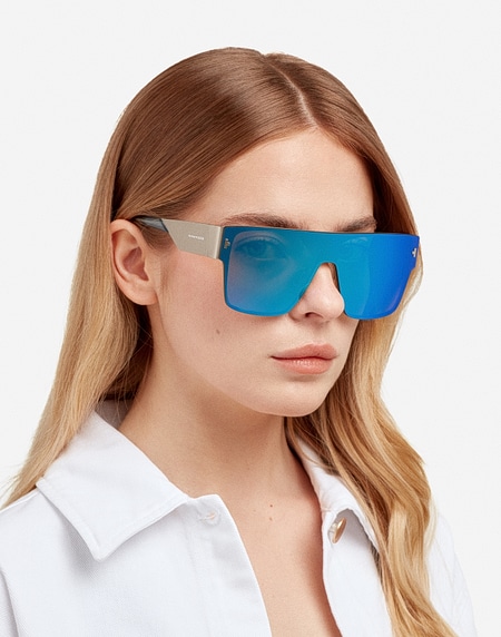 Sunglasses Hawkers LONG ISLAND - SILVER CLEAR BLUE