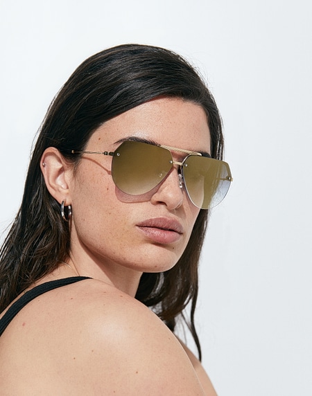 Sunglasses Hawkers COOPER - GOLD BLUE GRADIENT