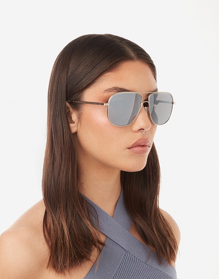 Sunglasses Hawkers SILVER CHROME TEARDROP