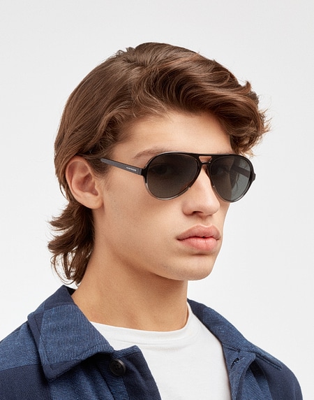 Sunglasses Hawkers SOUTH BEACH - POLARIZED BLACK GREY