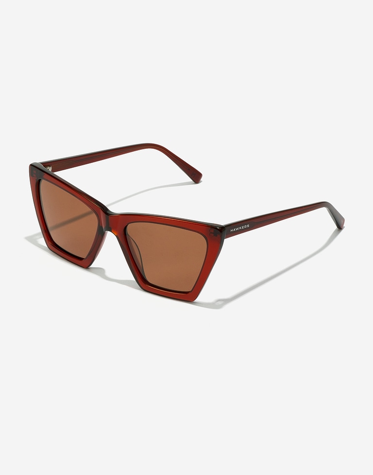 Sunglasses Hawkers FLUSH - POLARIZED RUSSIAN RED BROWN