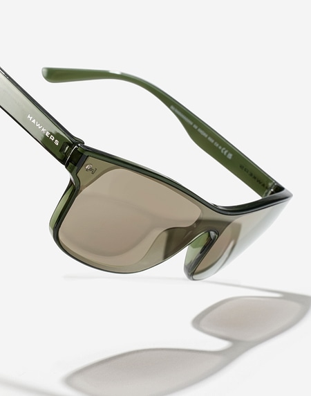Nos Lunettes de Soleil Hawkers ONE VENM XS - DARK GREEN BEIGE