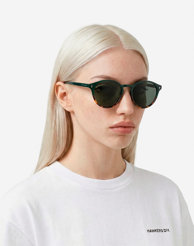 Nos Lunettes de Soleil Hawkers SALT - GREEN CAREY ALLIGATOR